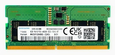 Samsung 8GB DDR5 4800 MHz PC5-38400 SODIMM 1Rx16 Memory RAM