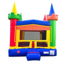 Inflatable Bounce House Commercial Kids Rainbow Castle Jumper with Blower