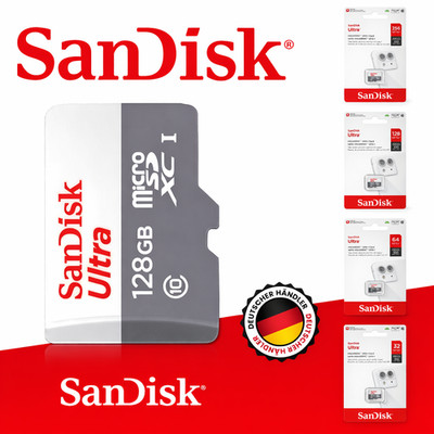 SanDisk ULTRA micro SD Speicherkarte Original 32GB 64GB 128GB 256GB memory card