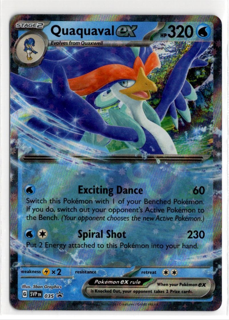 Pokemon Scarlet & Violet Black Star Promo Quaquaval ex SVP035