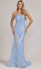 Lilac Nox Anabel Size 16 sequin trumpet prom dress, pageant or evening gown