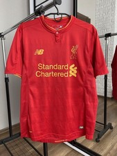 2016/2017 New Balance Liverpool FC Soccer Jersey T-Shirt Size XL Red
