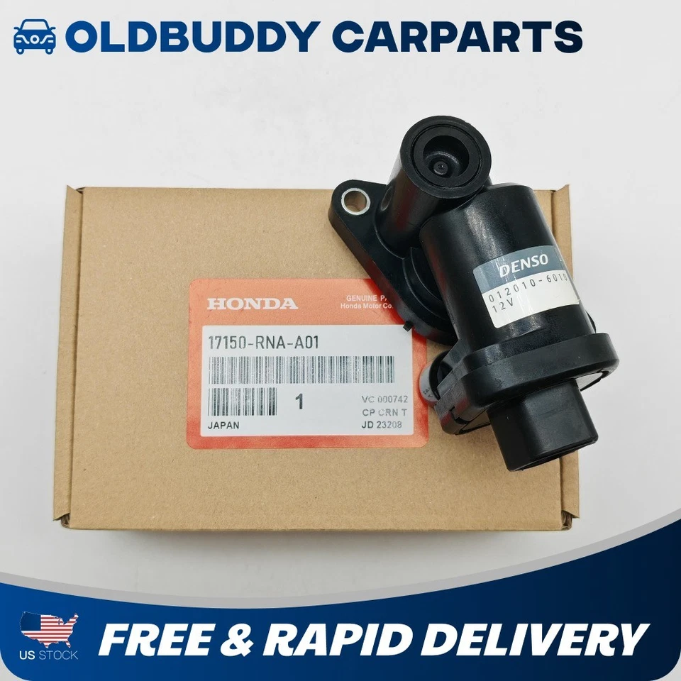 Válvula de control de aire de ralentí genuina DENSO 17150-RNA-A01 para Honda Civic Acura TL EE. UU. Foto 2 de 4
