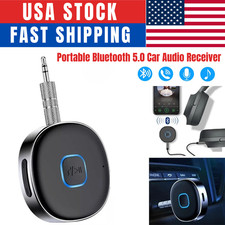 Portable Bluetooth Receiver 3.5mm Aux Car Adapter for Car, Home, Stereo, Speaker