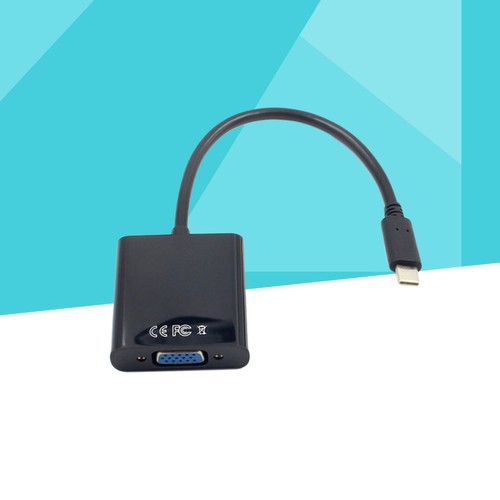 Full 1080P USB 3.1 Type-C Male to VGA Female Adapter Cable for TV Projector - Afbeelding 10 van 11