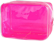 Neon TSA Approved Clear Toiletry Pouch, 7X2.3...