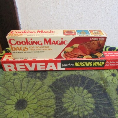 2 New 1970's Reveal Roasting Wrap & Cooking Magic Cooking/Freezing/Boiling Bags