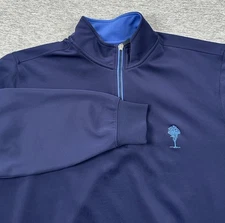 Fairway & Greene F&G Tech Pullover Mens Medium Blue 1/4 Zip Performance Golf