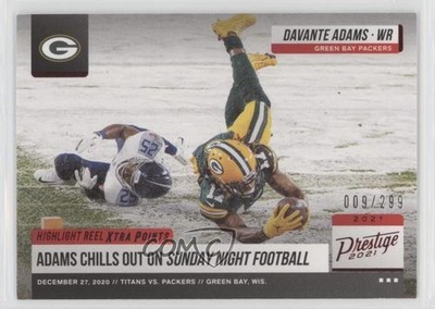 2021 Panini Prestige Highlight Reel Xtra Points Red 9/299 Davante Adams 12zm