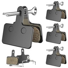 4 Pairs MTB Disc Brake Pads Resin Semi-Metallic Quiet W/ Install Kit E-Bike