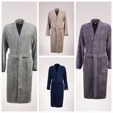 Premium Bademantel Kimono  100% Baumwolle 920...