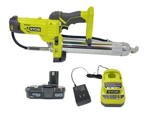 RYOBI 18 Volt Cordless P3410 Grease Gun with Battery and Charger