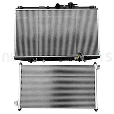 Aluminum Radiator & AC Condenser Cooling Kit For 1998-2002 Honda Accord 2.3L l4