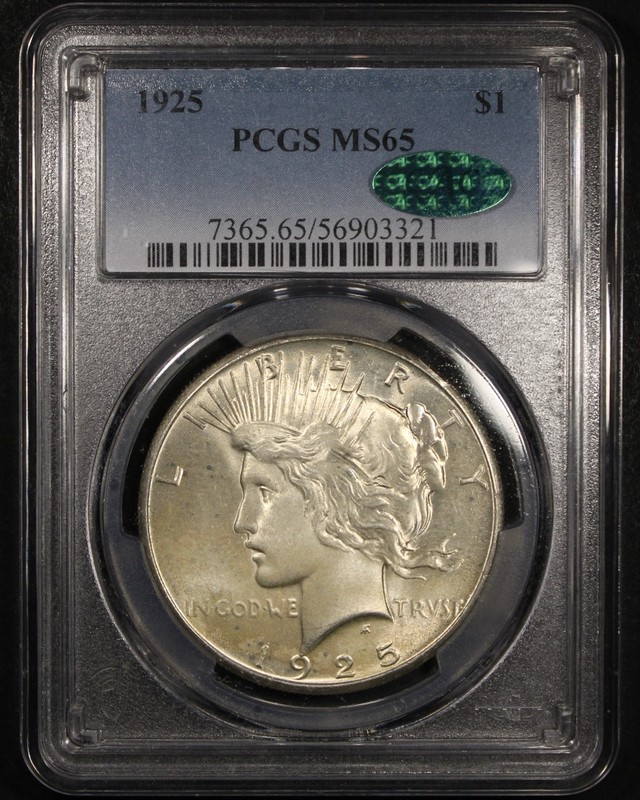 1925 Peace Dollar - $1 PCGS MS65 CAC ✅ - Nice Surfaces!