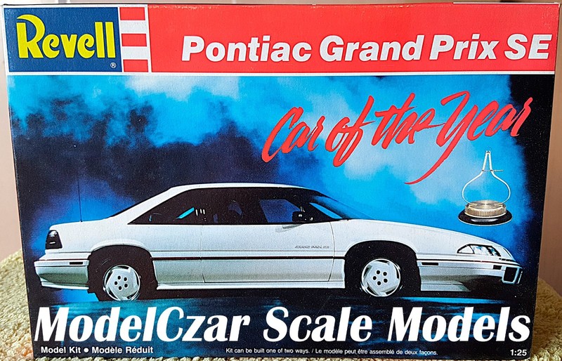 1989 PONTIAC GRAND PRIX SE, 1/25 REVELL #7171 MODEL KIT, OPEN BOX W/BAGGED PARTS