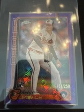 2025 Topps Chrome - Cade Povich #140 Purple Refractor /250 (RC)