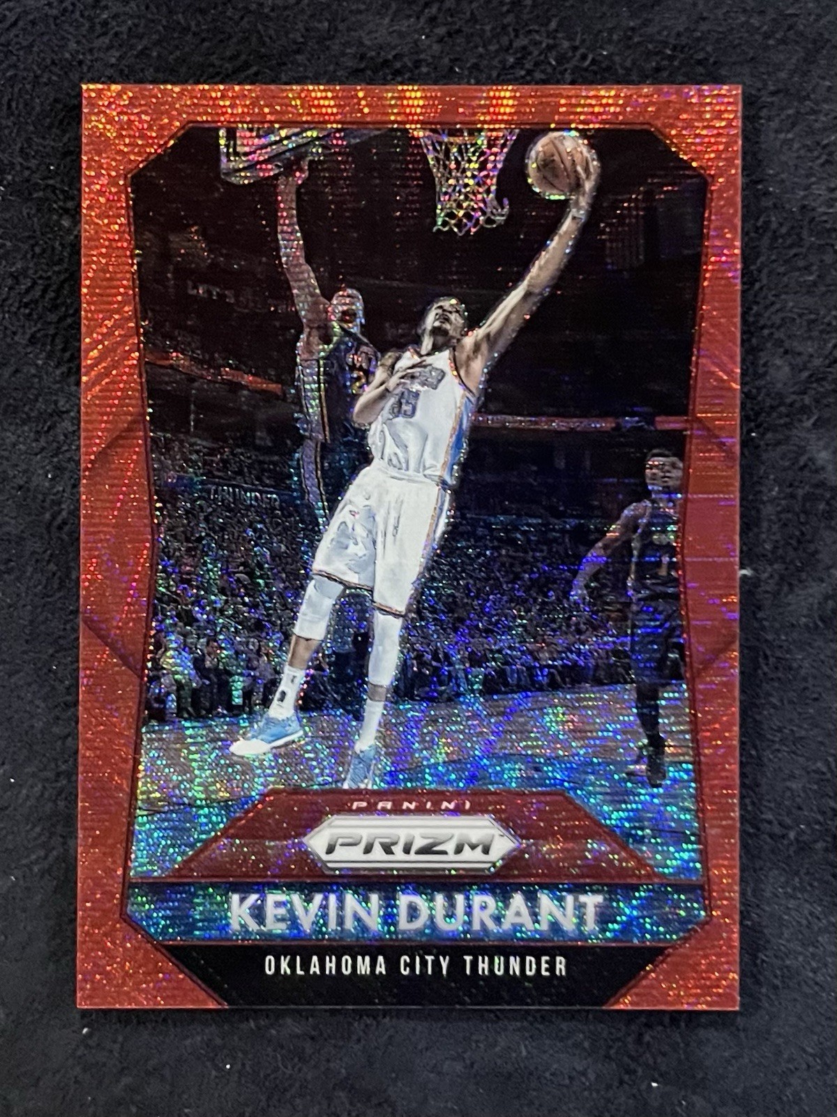 2015-16 Prizm #96 Kevin Durant Ruby Wave #/350 Oklahoma City Thunder SP