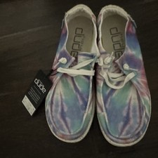 Hey Dude Women  s Wendy Rose Candy Tie Dye Slip Ons Size 7 NWT