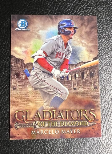 Bowman 2024 - Gladiadores del Diamante Marcelo Mayer #GOTD-19 Novato Medias Rojas - Imagen 3 de 3