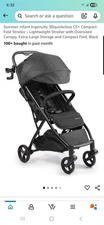Summer Infant Ingenuity 3Dquickclose CS+ Compact Fold Stroller – Lightweight BLK