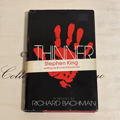 Thinner Book Stephen King Richard Bachman Belly Band HCDJ Vintage Horror Books