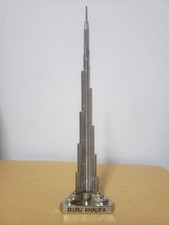 Burj Khalifa Dubai Metal Model Statue 828m Worlds Tallest Building Souvenir Gift