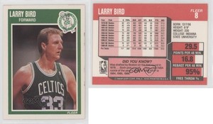 1989-90 Fleer Larry Bird #8 HOF