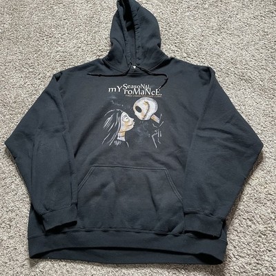 My Chemical Romance Hoodie Mens XL Black Nightmare Before Christmas Pullover 352