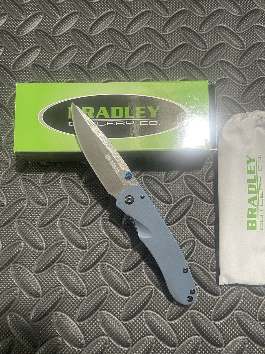 Bradley Cutlery Knives - Alias II - Blue Titanium Scales w/ a
