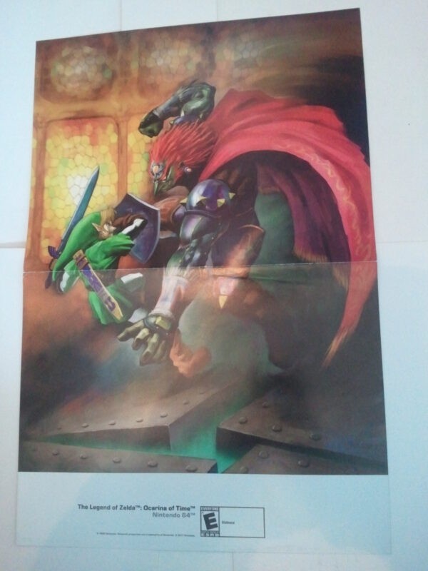 Legend of Zelda Ocarina of Time Poster # 4 Link vs Ganondorf