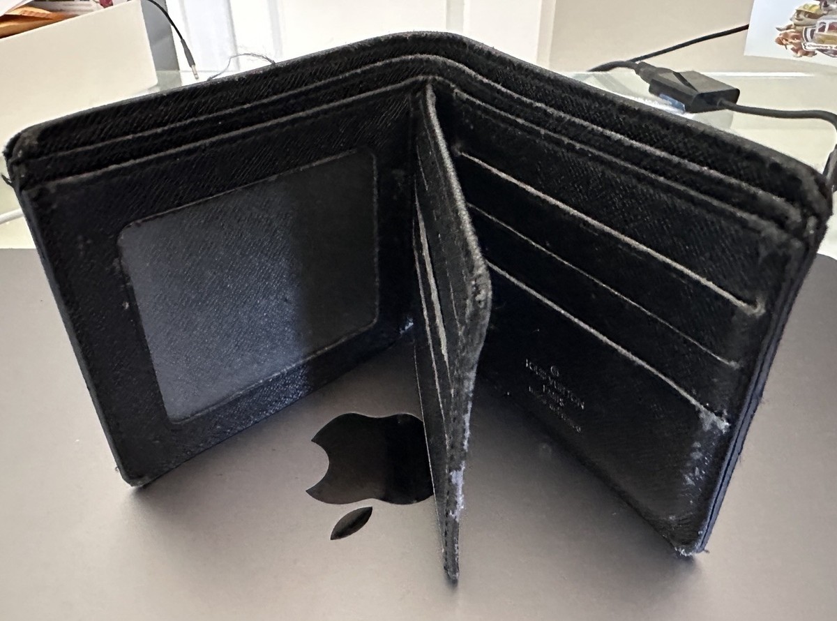 Louis Vuitton Bifold Damier Graphite Men Wallet Black Checkered