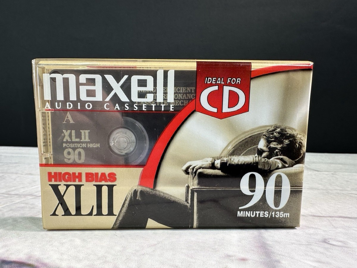 箱 Maxell XLII 90 High Bias Audio Cassette - 139473 (5 Pack) for sale