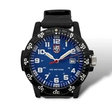 Luminox Sea Turtle Giant 0320 1gbq Navy Dial Quartz Watch Diver Tritium Black