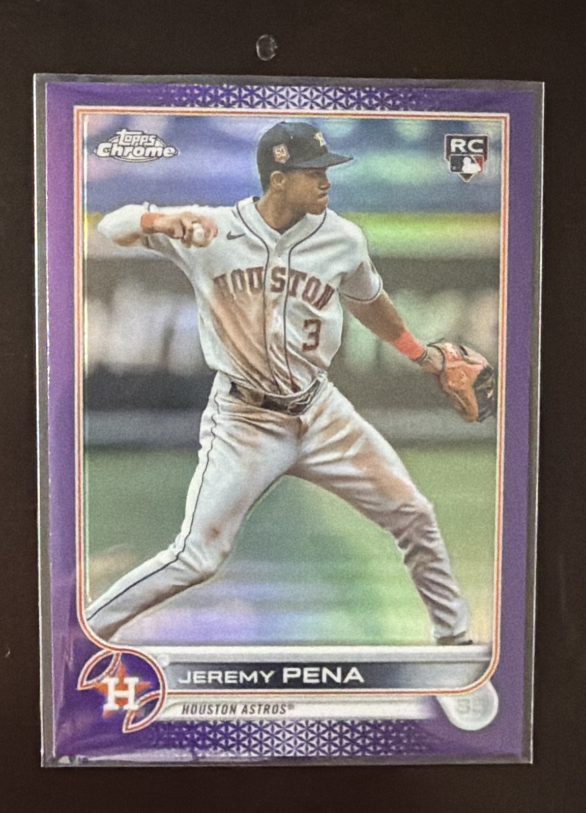 2022 Topps Chrome Update Series - Jeremy Pena #USC136 Purple Refractor (RC)