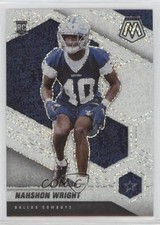 2021 Panini Mosaic Rookies White Sparkle Prizm Nahshon Wright #349 0xh3