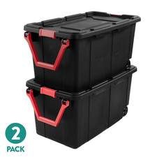 Sterilite Extra Large Wheeled Industrial Storage Bin, 40 Gallon, 2Pack