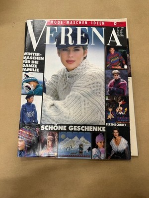 VERENA Magazine December Knitwear Fashion DIY German Crafts Patterns