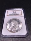 1881 $1 US Silver Morgan Dollar NGC MS63