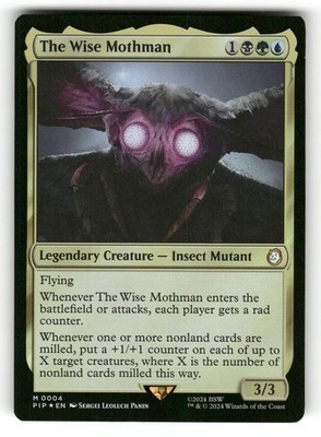 The Wise Mothman NM Foil Universes Beyond: Fallout 4 MTG Mythic