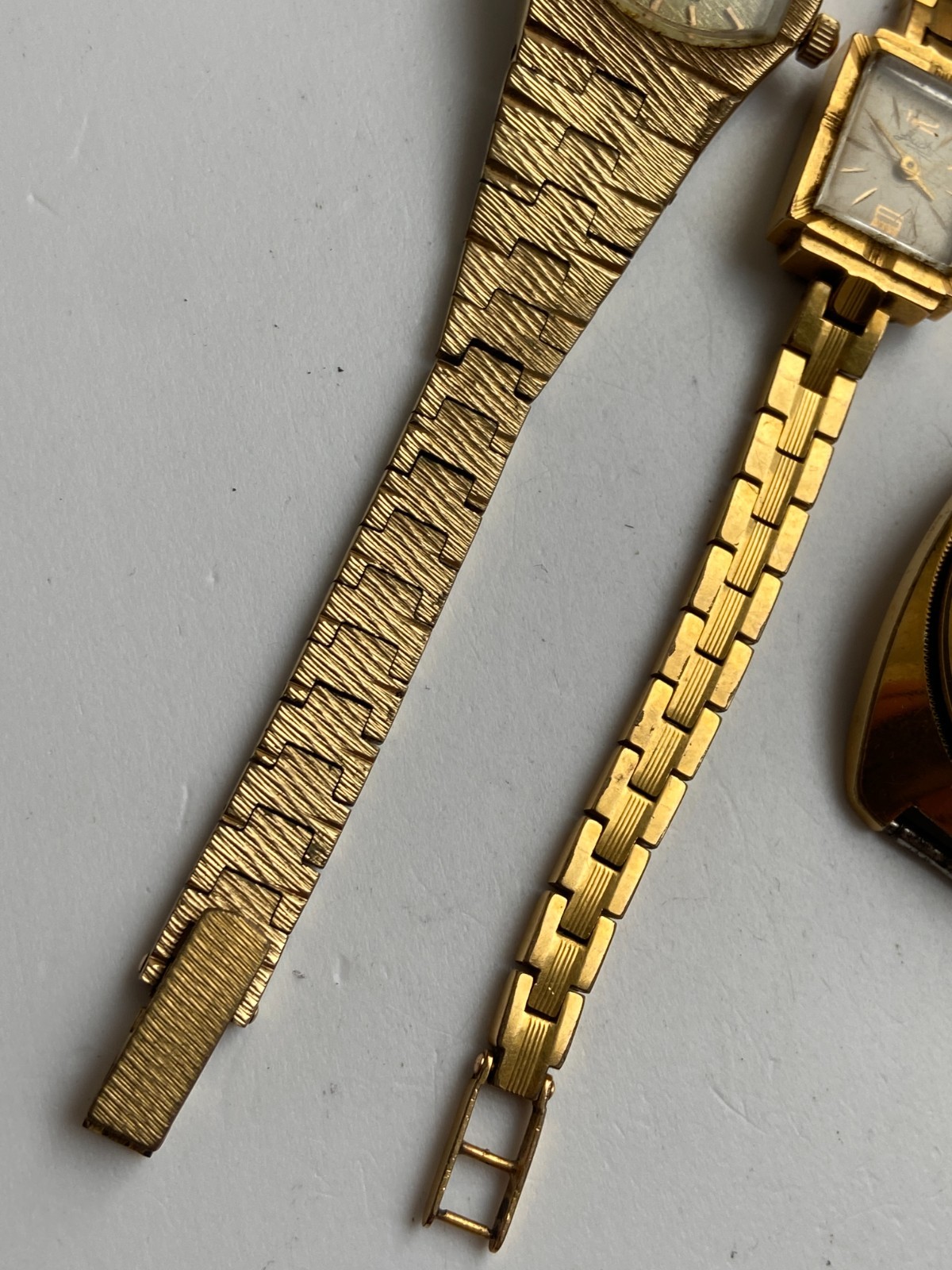 Vintage WRIST WATCH SCRAB AU G GOLD PLATED 10 MICRONS 137 GRAMS G PLAQUE