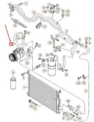 Audi A8 D3 A/C Kältemittel Linie 4E0260707BA NEUE EREUTE