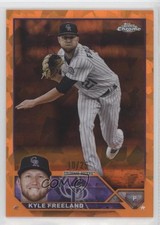 2023 Topps Chrome Sapphire Edition Orange 10/25 Kyle Freeland #348 7ba