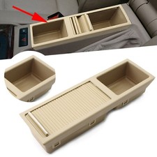 Front Center Console Storage Box Drink Cup Holder For Bmw E46 3 Series Beige Front Center Console Storage Box Drink Cup Holder For Bmw E46 3 Series Beige
