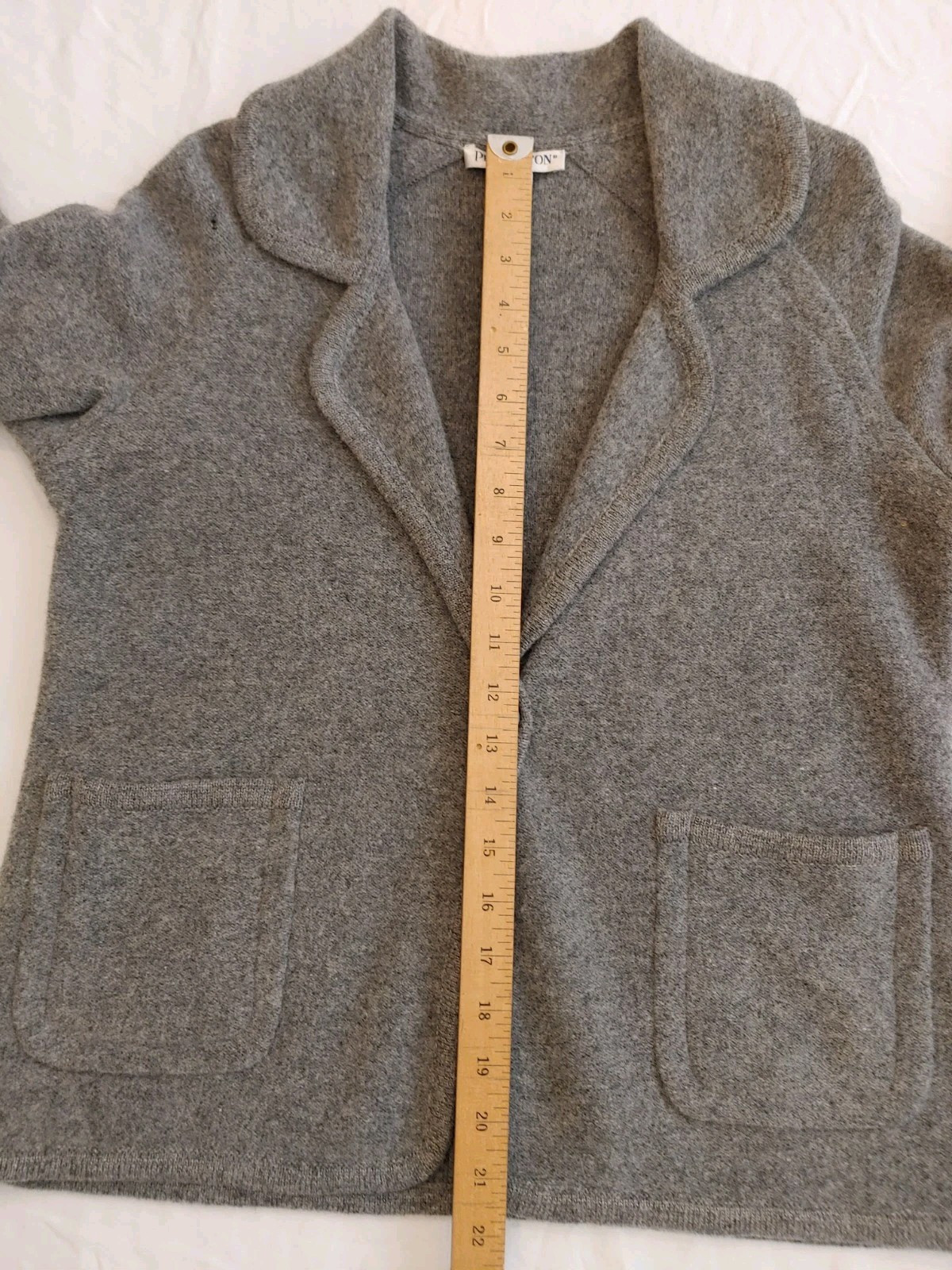 Pendleton Petites Sz Medium Gray Wool Cardigan Bl… - image 8