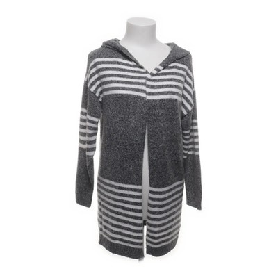 Janina, Strickjacke, Damen, Größe: 36, Grau/Weiß, Polyester, Streifen #HeV