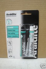 ARALDITE CRYSTAL 2 PART ADHESIVE GLASS & JEWELLERY CHINA CERAMICS PORCELAIN ETC