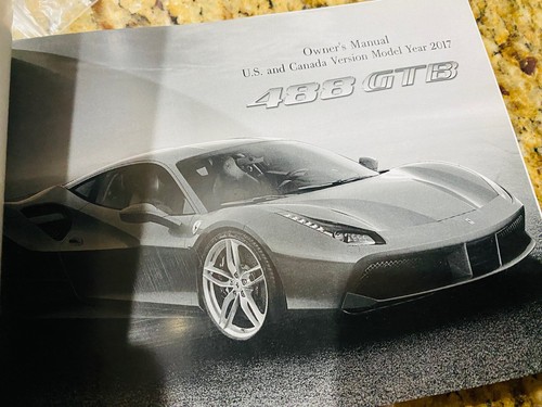 ๐ฎ๐น 2017 FERRARI 488 GTB OWNERS MANUAL ONLY 488GTB 660hp 3.9L V8 (OeM BOOK) - Picture 3 of 5