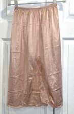 Vintage Henson Kickernick Half Slip Nylon 28" Lace Trim Light Pink Sz Petite