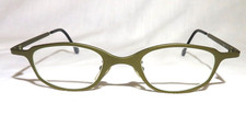 L.A. Eyeworks CHEEKS 438 New Old Stock 1996 Gold/Green metal Eyeglass frame NEW