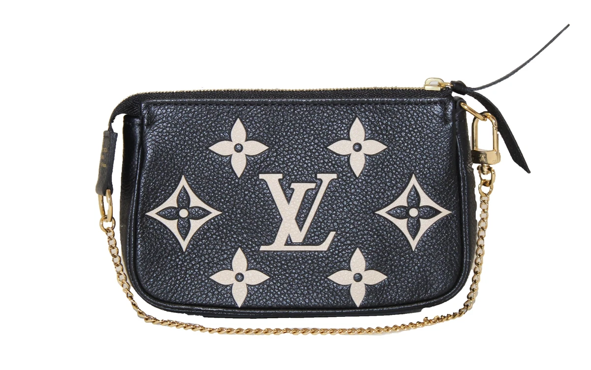 Louis Vuitton Daily Pouch Bicolore Black Beige Monogram Empreinte